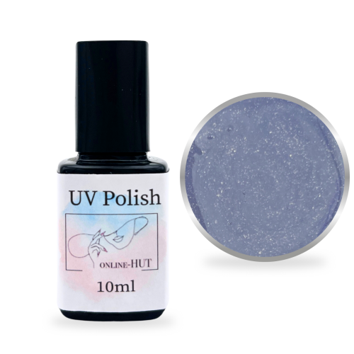 10ml Gel Polish Glitter Golden Grey