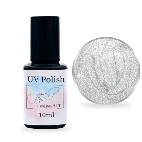 12ml Gel Polish Glitter Silver Star