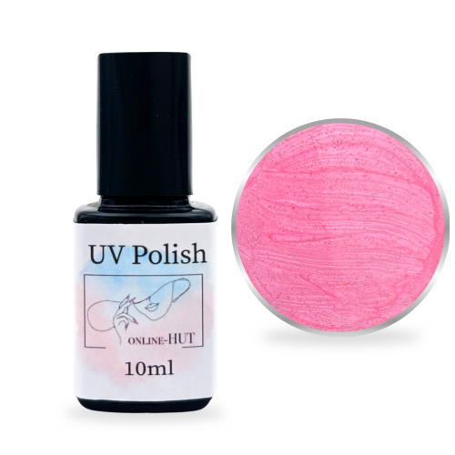 12ml Gel Polish Glitter Cotton Candy Pink