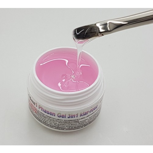 1 Phasen Gel 3 in 1 Mittelviskos Klar-Rosé 50 ml