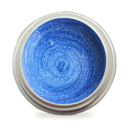 5ml UV Exclusiv Farbgel Blau Glitzer Silbereffekt