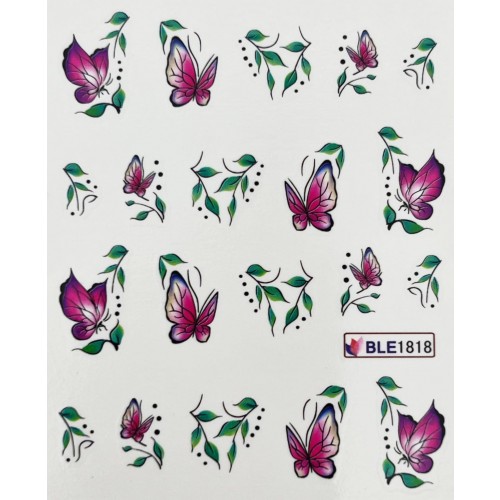 One-Stroke-Sticker / Wraps Schmetterlinge BLE-1399