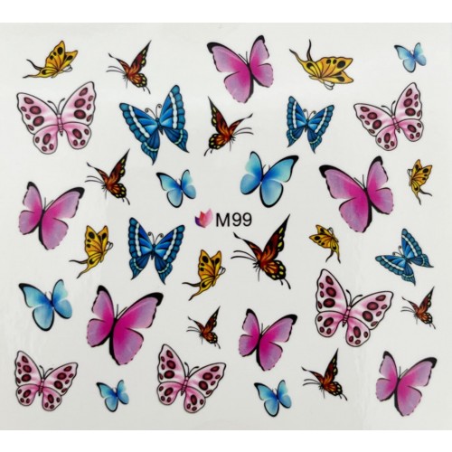One-Stroke-Sticker / Wraps Schmetterlinge M-99