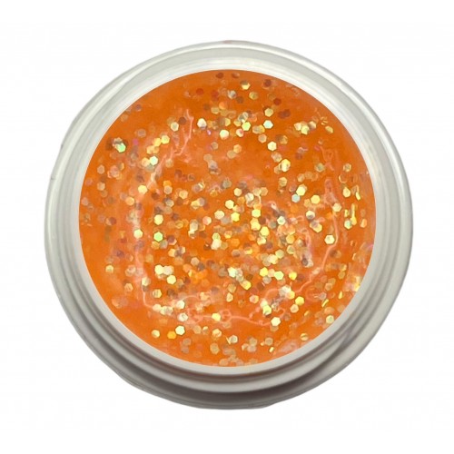 5ml UV Exclusiv Sparkling Glittergel Orange-Multi