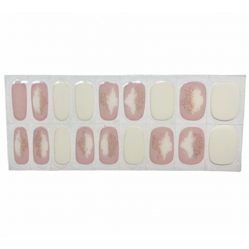 UV Polish Strip - creme nude - white 