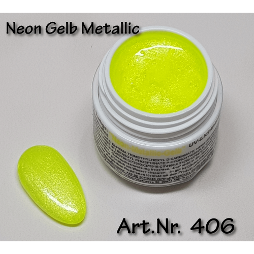 5ml UV Exclusiv Neon-Farbgel Gelb Metallic 
