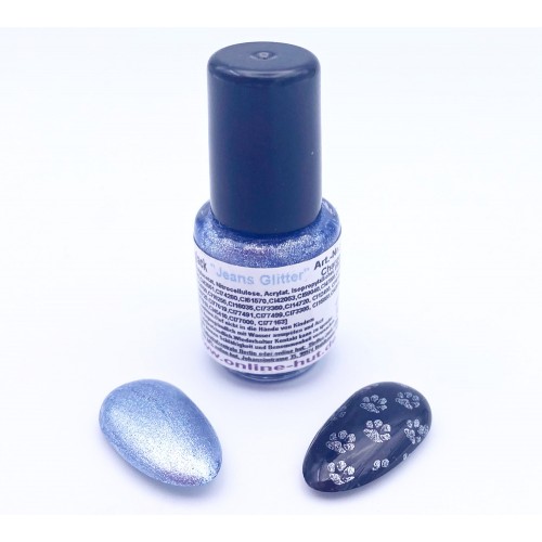 5 ml Stamping Lack Jeans Glitter