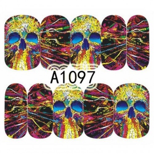 One-Stroke-Sticker/ Wraps Wasserlöslich Halloween A-1097