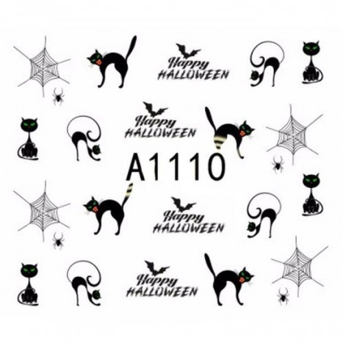 One-Stroke-Sticker/ Wraps Wasserlöslich Halloween A-1110