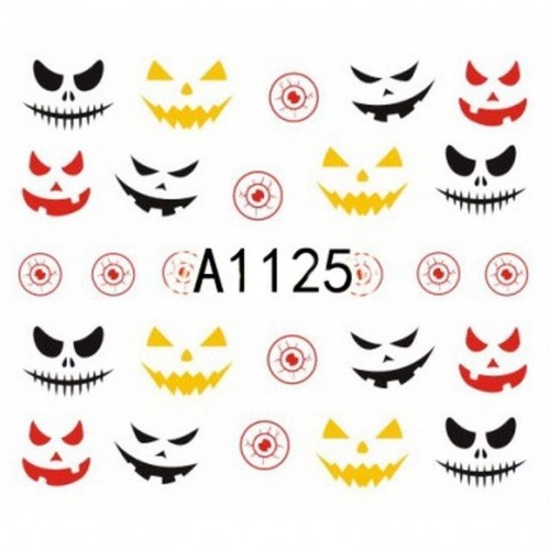 One-Stroke-Sticker/ Wraps Wasserlöslich Halloween A-1125