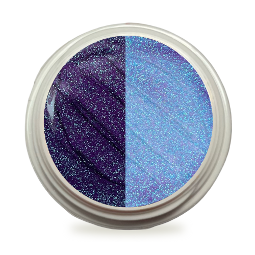 5ml UV Exclusiv Thermo Farbwechselgel Nachtblau-Hellblau-Glitzer
