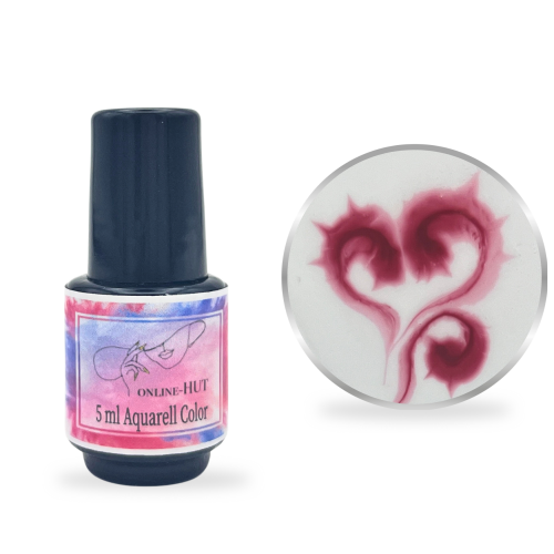 5ml Aquarellfarbe Weinrot in Pinselflasche