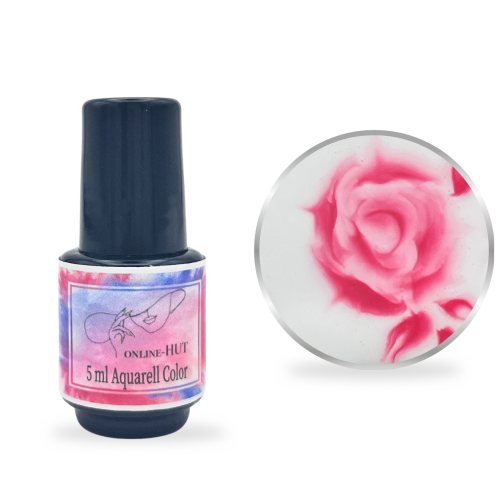 5ml Aquarellfarbe Erdbeer in Pinselflasche