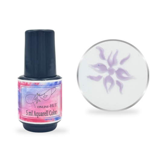 5ml Aquarellfarbe Flieder in Pinselflasche