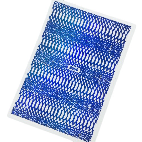 Snake Sticker Neon - Blau