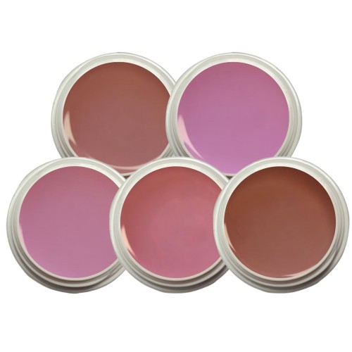 15ml Fiberglas Make-up Gel Set – 5 traumhafte Nude-Töne