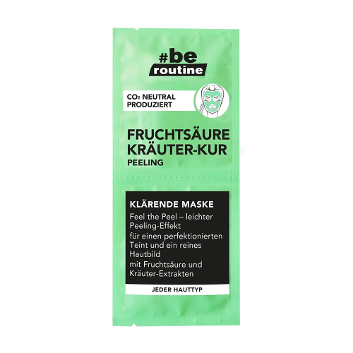 #be routine FRUCHTSÄURE KRÄUTER-KUR PEELING