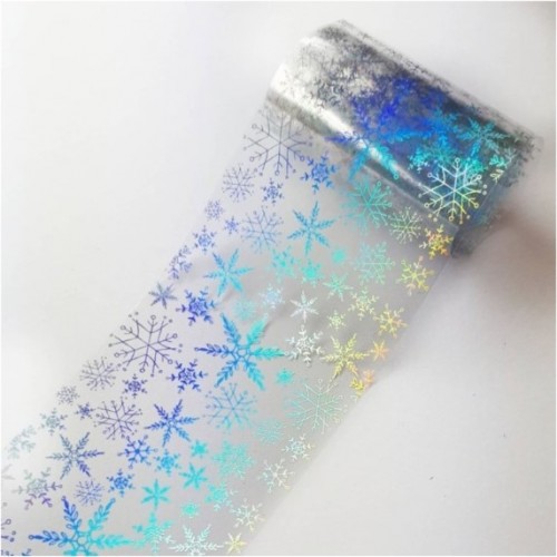 Transferfolie Weihnachten Transparent/Silber-Holo - H033