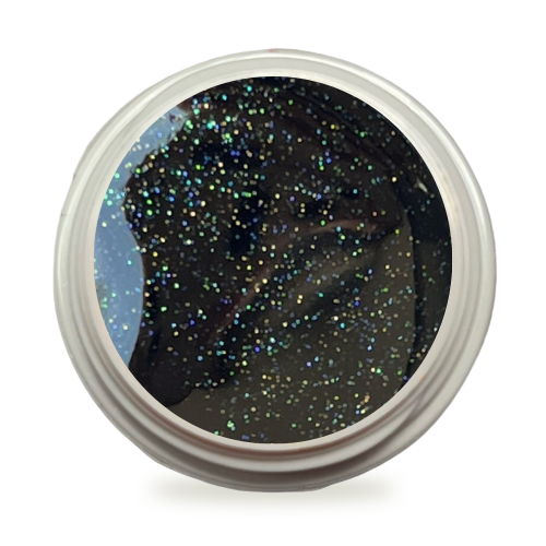 5ml UV Exclusiv Farbgel Magic Shine Schwarz Glitzer