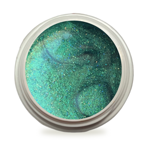 5ml UV Exclusiv Farbgel Magic Shine Grün Glitzer