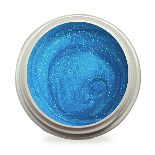 5ml UV Exclusiv Farbgel Magic Shine Türkis Glitzer