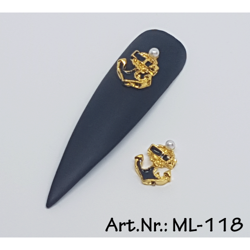 Overlays / 3D Nagelschmuck Anker 2 Stk. Nr. 118