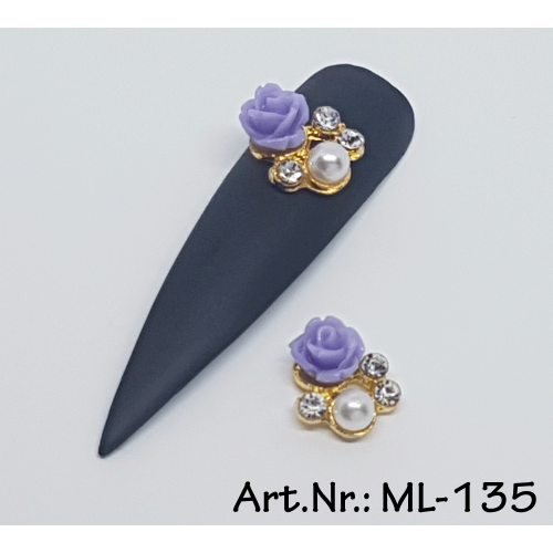 Overlays / 3D Nagelschmuck Blumen 2 Stk. Nr. 135