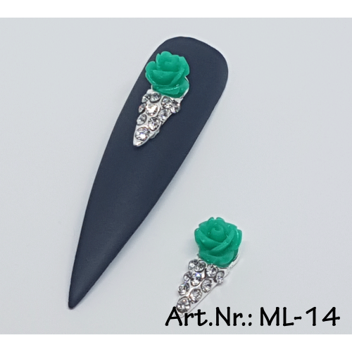 Overlays / 3D Nagelschmuck Blumen 2 Stk. Nr. 