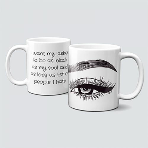 OH- Cuptastic Lashes Tasse - Black Lashes 