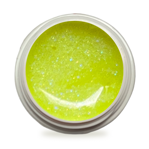 5ml UV Exclusiv Neon-Farbgel Gelb Glitzer