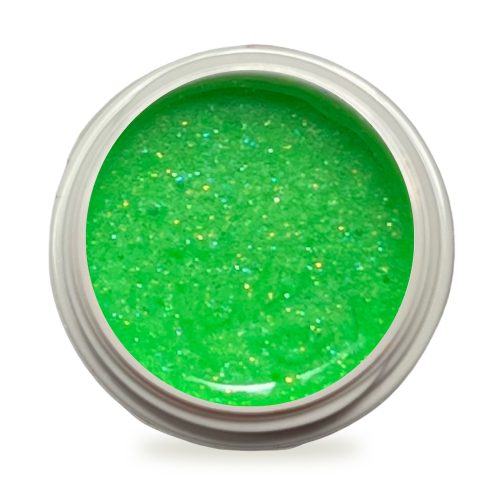 5ml UV Exclusiv Neon-Farbgel Pastell Grün Glitzer