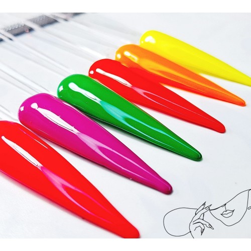6er Farbgel Set – Neon Pop Art