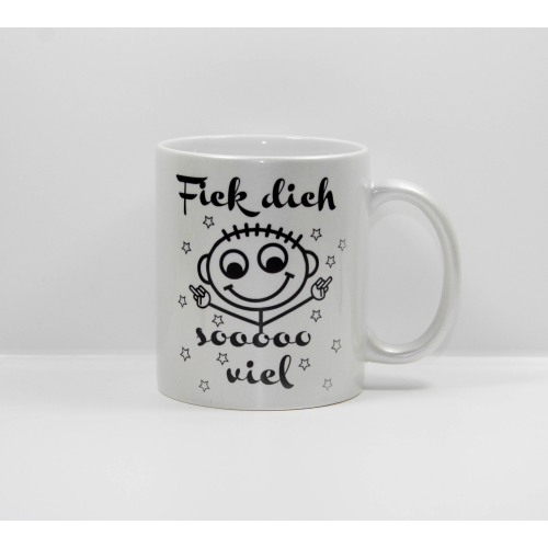 Sprüche Tasse Pearly Alu-Effekt