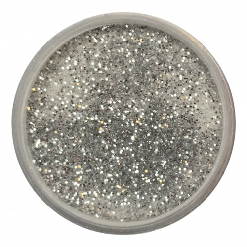 Acryl Puder Farbig Silber Schimmer 3g