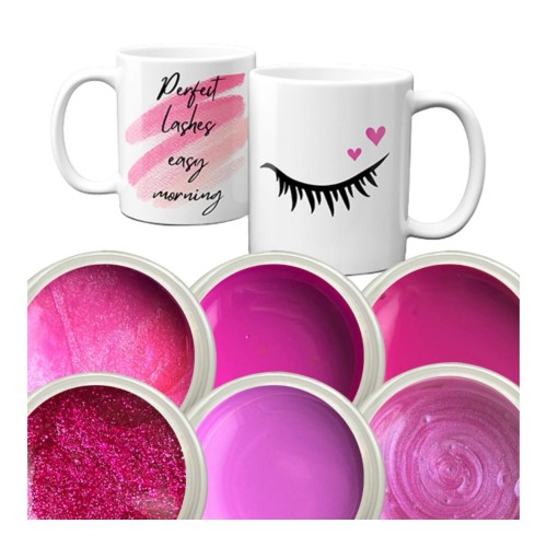 Perfect Nail Set – mit pinker Beauty-Tasse 6 Pinktöne. 1 Statement. 100 % du