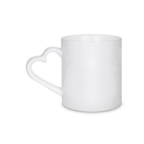 personalisierbare Tasse mit Herzhenkel