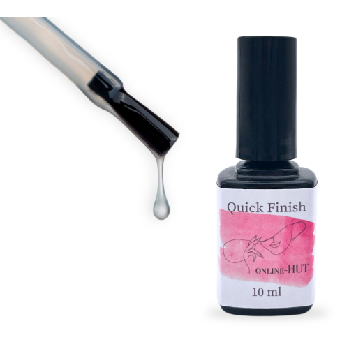 UV Quick Finish Flexibel Ultra Matt 10 ml in Pinselflasche