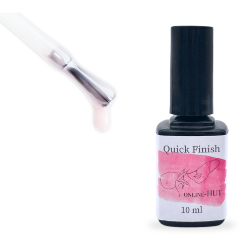 UV Quick Finish Milky 10 ml in Pinselflasche