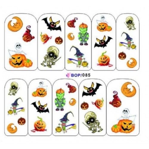 One-Stroke-Sticker/ Wraps Wasserlöslich Halloween BOP-085