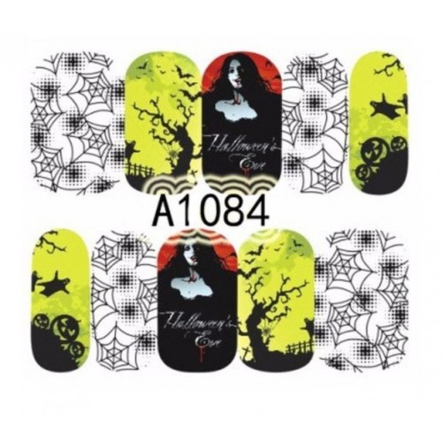 One-Stroke-Sticker/ Wraps Wasserlöslich Halloween A-1084