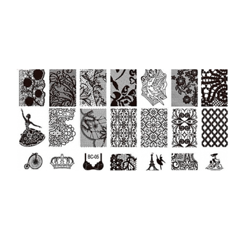 Stamping-Platte aus Kunststoff Nr. 05