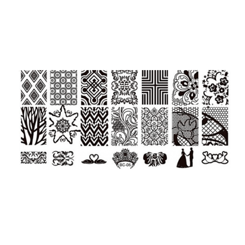 Stamping-Platte aus Kunststoff Nr. 06