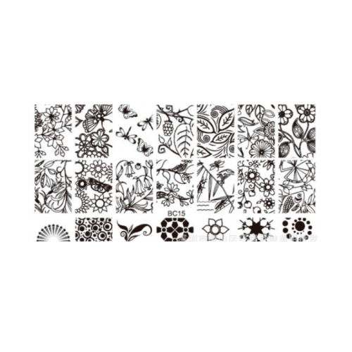Stamping-Platte aus Kunststoff Nr. 15