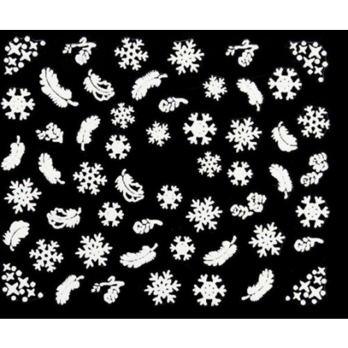 Sticker selbstklebend - Snowflake Glitter - TL21