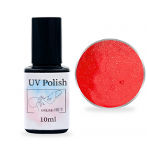 10ml Gel Polish Glitter Flame Scarlet