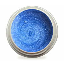 5ml UV Exclusiv Farbgel Blau Glitzer Silbereffekt