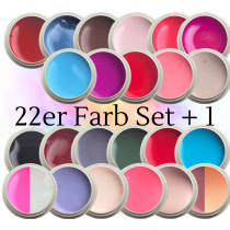 22er Farbgel Set + 1 (Schwarz)