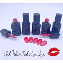 Gel Polish Set Red Lips 
