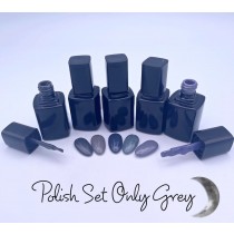 Gel Polish Set Only Grey 