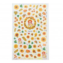 Sticker Sunflower - Selbstklebend - XL Bogen 